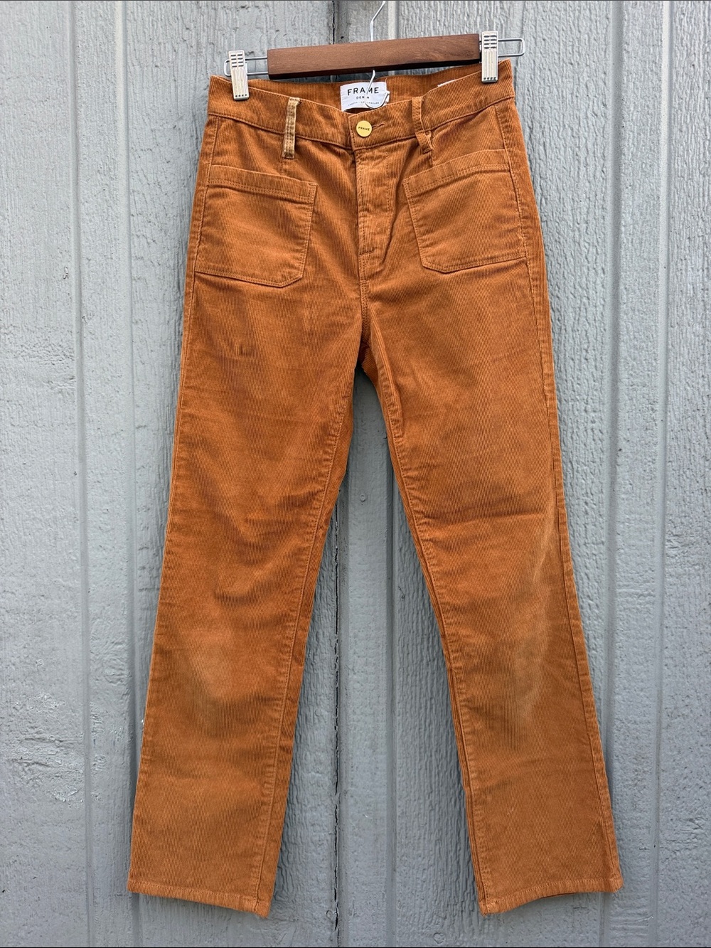Frame Le Bardot Straight Corduroy Pants Size: 25